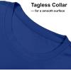 image:imageMens UPF 50 Long Sleeve Tee Shirts UV Sun Protection Quick Dry Tee Shirt Swim Athletic Running WorkoutZ2 White  Royal Blue
