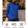 image:imageMens UPF 50 Long Sleeve Tee Shirts UV Sun Protection Quick Dry Tee Shirt Swim Athletic Running WorkoutZ2 White  Royal Blue