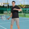 image:imageMens Golf Shirt Short Sleeve Moisture Wicking Dry Fit Performance Solid Casual Pique Collared Golf Polo Shirts for MenBlack