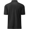 image:imageMens Golf Shirt Short Sleeve Moisture Wicking Dry Fit Performance Solid Casual Pique Collared Golf Polo Shirts for MenBlack