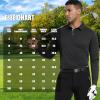image:imageMens Golf Shirt Short Sleeve Moisture Wicking Dry Fit Performance Solid Casual Pique Collared Golf Polo Shirts for MenBlacklong