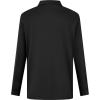 image:imageMens Golf Shirt Short Sleeve Moisture Wicking Dry Fit Performance Solid Casual Pique Collared Golf Polo Shirts for MenBlacklong