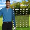 image:imageMens Golf Shirt Short Sleeve Moisture Wicking Dry Fit Performance Solid Casual Pique Collared Golf Polo Shirts for MenBluelong