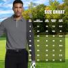 image:imageMens Golf Shirt Short Sleeve Moisture Wicking Dry Fit Performance Solid Casual Pique Collared Golf Polo Shirts for MenDarkgreylong