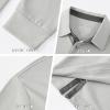 image:imageMens Golf Shirt Short Sleeve Moisture Wicking Dry Fit Performance Solid Casual Pique Collared Golf Polo Shirts for MenLightgreylong