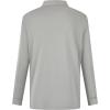 image:imageMens Golf Shirt Short Sleeve Moisture Wicking Dry Fit Performance Solid Casual Pique Collared Golf Polo Shirts for MenLightgreylong