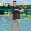 image:imageMens Golf Shirt Short Sleeve Moisture Wicking Dry Fit Performance Solid Casual Pique Collared Golf Polo Shirts for MenNavy