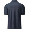 image:imageMens Golf Shirt Short Sleeve Moisture Wicking Dry Fit Performance Solid Casual Pique Collared Golf Polo Shirts for MenNavy