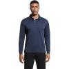 image:imageMens Golf Shirt Short Sleeve Moisture Wicking Dry Fit Performance Solid Casual Pique Collared Golf Polo Shirts for MenNavylong