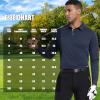 image:imageMens Golf Shirt Short Sleeve Moisture Wicking Dry Fit Performance Solid Casual Pique Collared Golf Polo Shirts for MenNavylong