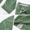 image:imageMens Golf Shirt Short Sleeve Moisture Wicking Dry Fit Performance Solid Casual Pique Collared Golf Polo Shirts for MenOlivegreenlong
