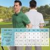 image:imageMens Golf Shirt Short Sleeve Moisture Wicking Dry Fit Performance Solid Casual Pique Collared Golf Polo Shirts for MenPink