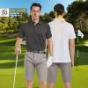 image:imageMens Golf Shirt Short Sleeve Moisture Wicking Dry Fit Performance Solid Casual Pique Collared Golf Polo Shirts for MenPink