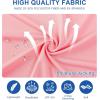 image:imageMens Golf Shirt Short Sleeve Moisture Wicking Dry Fit Performance Solid Casual Pique Collared Golf Polo Shirts for MenPink