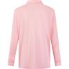 image:imageMens Golf Shirt Short Sleeve Moisture Wicking Dry Fit Performance Solid Casual Pique Collared Golf Polo Shirts for MenPinklong