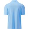 image:imageMens Golf Shirt Short Sleeve Moisture Wicking Dry Fit Performance Solid Casual Pique Collared Golf Polo Shirts for MenSky Blue