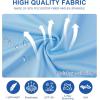 image:imageMens Golf Shirt Short Sleeve Moisture Wicking Dry Fit Performance Solid Casual Pique Collared Golf Polo Shirts for MenSky Blue