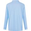 image:imageMens Golf Shirt Short Sleeve Moisture Wicking Dry Fit Performance Solid Casual Pique Collared Golf Polo Shirts for MenSkybluelong