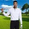image:imageMens Golf Shirt Short Sleeve Moisture Wicking Dry Fit Performance Solid Casual Pique Collared Golf Polo Shirts for MenWhitelong
