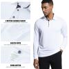 image:imageMens Golf Shirt Short Sleeve Moisture Wicking Dry Fit Performance Solid Casual Pique Collared Golf Polo Shirts for MenWhitelong