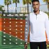 image:imageMens Golf Shirt Short Sleeve Moisture Wicking Dry Fit Performance Solid Casual Pique Collared Golf Polo Shirts for MenWhitelong