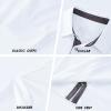 image:imageMens Golf Shirt Short Sleeve Moisture Wicking Dry Fit Performance Solid Casual Pique Collared Golf Polo Shirts for MenWhitelong
