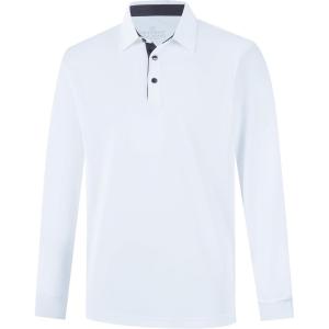 image:imageMens Golf Shirt Short Sleeve Moisture Wicking Dry Fit Performance Solid Casual Pique Collared Golf Polo Shirts for MenWhitelong