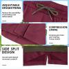 image:imageFT FENTENG Mens Swim Trunks with Compression Liner 7 Board Shorts with Zipper Pockets 2 in 1 Quick Dry Bathing SuitsBurgundycoffee Brown