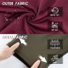 image:imageFT FENTENG Mens Swim Trunks with Compression Liner 7 Board Shorts with Zipper Pockets 2 in 1 Quick Dry Bathing SuitsBurgundycoffee Brown