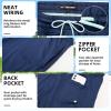 image:imageFT FENTENG Mens Swim Trunks with Compression Liner 7 Board Shorts with Zipper Pockets 2 in 1 Quick Dry Bathing SuitsNavyminty Green