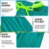 image:imageFT FENTENG Mens Swim Trunks with Compression Liner 7 Board Shorts with Zipper Pockets 2 in 1 Quick Dry Bathing SuitsTurquoisegreen
