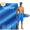 image:imageFT FENTENG Mens Swim Trunks with Compression Liner 9 Board Shorts 2 in 1 Quick Dry Bathing Suits with Zipper PocketsBluec