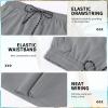 image:imageFT FENTENG Mens Swim Trunks with Compression Liner 9 Board Shorts 2 in 1 Quick Dry Bathing Suits with Zipper PocketsGreyc