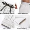 image:imageFT FENTENG Mens Swim Trunks with Compression Liner 9 Board Shorts 2 in 1 Quick Dry Bathing Suits with Zipper PocketsLight Greyc