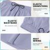 image:imageFT FENTENG Mens Swim Trunks with Compression Liner 9 Board Shorts 2 in 1 Quick Dry Bathing Suits with Zipper PocketsSilver Grayc