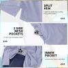 image:imageFT FENTENG Mens Swim Trunks with Compression Liner 9 Board Shorts 2 in 1 Quick Dry Bathing Suits with Zipper PocketsSilver Grayc