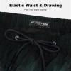 image:imageFT FENTENG Mens Swim Trunks with Compression Liner 9 Stretch Board Shorts 2 in 1 Quick Dry Swimwear Bathing SuitsGradient Green Leafc
