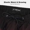 image:imageFT FENTENG Mens Swim Trunks with Compression Liner 9 Stretch Board Shorts 2 in 1 Quick Dry Swimwear Bathing SuitsGradient Maroon Leaf
