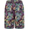 image:imageFT FENTENG Mens Swim Trunks with Compression Liner 9 Stretch Board Shorts 2 in 1 Quick Dry Swimwear Bathing SuitsPurple Tropical Leaves