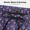 image:imageFT FENTENG Mens Swim Trunks with Compression Liner 9 Stretch Board Shorts 2 in 1 Quick Dry Swimwear Bathing SuitsUsa Flagc