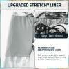 image:imageFT FENTENG Mens Swim Trunks with Compression Liner 9 Stretch Board Shorts 2 in 1 Quick Dry Swimwear Bathing SuitsVintage Pirate Skull