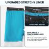 image:imageMens Swim Trunks with Compression Liner 9 Builtin Board Shorts 2 in 1 Quick Dry Bathing Suits with Zipper PocketsBlack Usa Flag