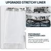 image:imageMens Swim Trunks with Compression Liner 9 Builtin Board Shorts 2 in 1 Quick Dry Bathing Suits with Zipper PocketsFlower Skull