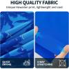 image:imageMens Swim Trunks with Compression Liner 9 Builtin Board Shorts 2 in 1 Quick Dry Bathing Suits with Zipper PocketsSky Blue Palm Tree