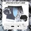 image:imageMens Swim Trunks with Compresssion Liner 7 Swimwear Board Shorts 2in1 Bathing Suits with Zipper PocketsBlack Gradient Leaves