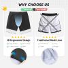 image:imageMens Swim Trunks with Compresssion Liner 7 Swimwear Board Shorts 2in1 Bathing Suits with Zipper PocketsBlack Gradient Palm Leaf
