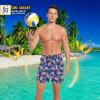 image:imageMens Swim Trunks with Compresssion Liner 7 Swimwear Board Shorts 2in1 Bathing Suits with Zipper PocketsNavy American Flag