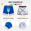 image:imageMens Swim Trunks with Compresssion Liner 7 Swimwear Board Shorts 2in1 Bathing Suits with Zipper PocketsNavy American Flag
