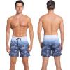 image:imageMens Swim Trunks with Compresssion Liner 7 Swimwear Board Shorts 2in1 Bathing Suits with Zipper PocketsNavy Gradient Camo