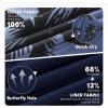 image:imageMens Swim Trunks with Compresssion Liner 7 Swimwear Board Shorts 2in1 Bathing Suits with Zipper PocketsNavy Gradient Palm Leaf
